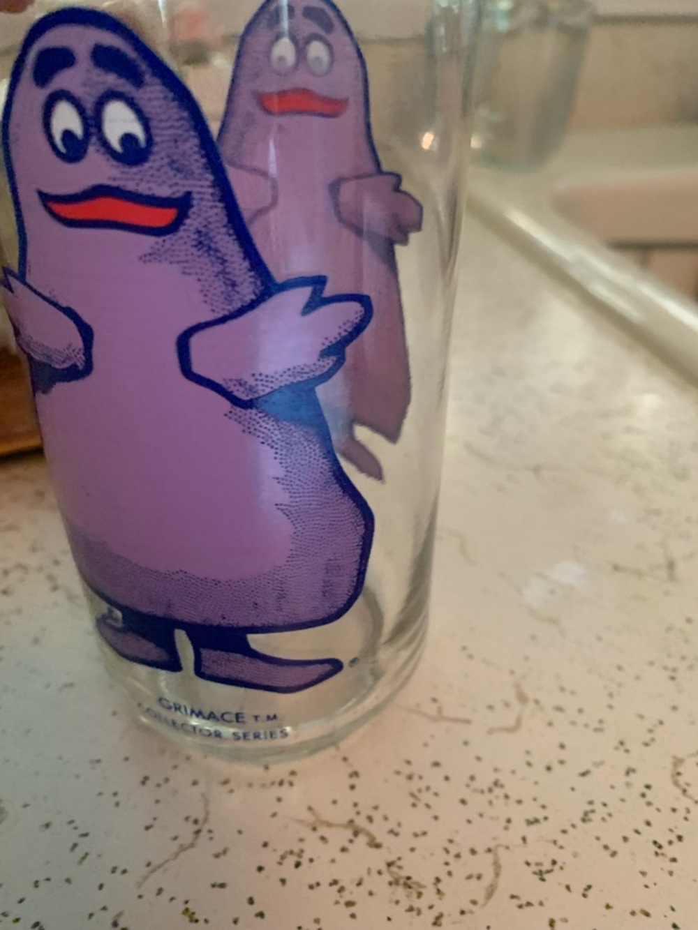 Grimace Collector Series Glass - Purple Character Glasswear - Picture 3 of 7